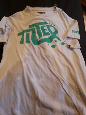 Fortnite Shirt Boys' Tilted Towers Graffiti Logo T-Shirt New 
