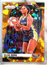 Kalani Brown 2024 Panini Prizm WNBA Orange Ice Prizm Card-#29 Dallas Wings