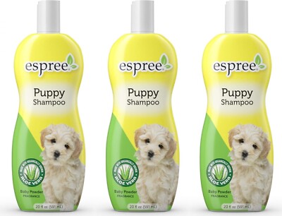 Espree Natural Puppy Shampoo with Aloe Vera 20 Oz.- 3 Pack