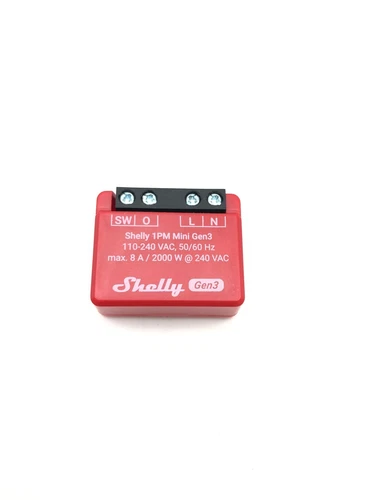 Shelly 1PM Mini Gen3 | WLAN & Bluetooth Smart Relais Schalter