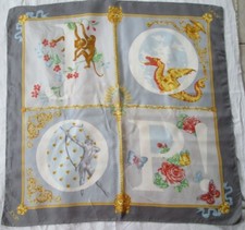 Schöner Seidentuch JOOP! vintage schal 90 cm x 90 cm 