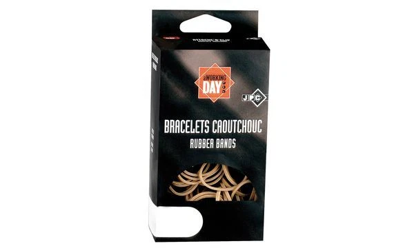 JPC Gummibänder im Karton natur 70 x 5mm 100g ringe Haushaltsgummis Verpacken