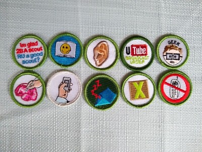 You Pick CHOOSE 1 Spoof Fake Merit Badge BSA Boy Scout NEW Funny Brain Facebook