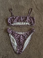 lasula bikini leopard print pink size L