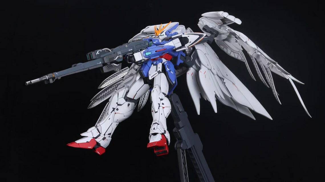 Bandai 1/100 MG Wing Gundam Zero EW Ver. Ka installed LED's