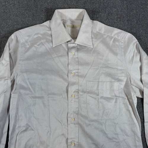 Ermenegildo Zegna Dress Shirt Men 41/16 White Formal Business Designer Button Up - Picture 4 of 11