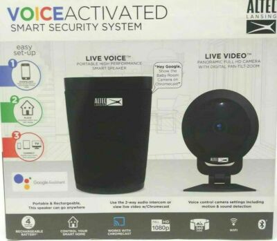 Altec-Lansing Voice-Activated Security 360 Camera w/ Google