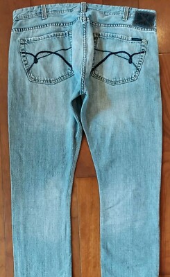 MAVI MAX Jeans Mens Relaxed Straight Dark Blue Faded EUC Meas 39x27 (Tag 38x30)