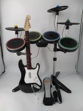 Xbox One Wireless Rockband 4 Bundle ~ Guitar + Drums + Pro Cymbals ~ Tested
