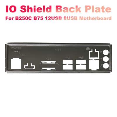 I/O Shield Back Plate for B250C B75 12USB B75 8USB Mining Motherboard IO7247