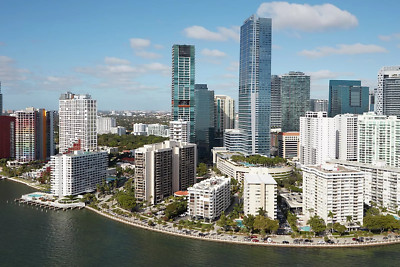 Luftbild MIAMI BEACH & MIAMI 4x6 Fotodruck