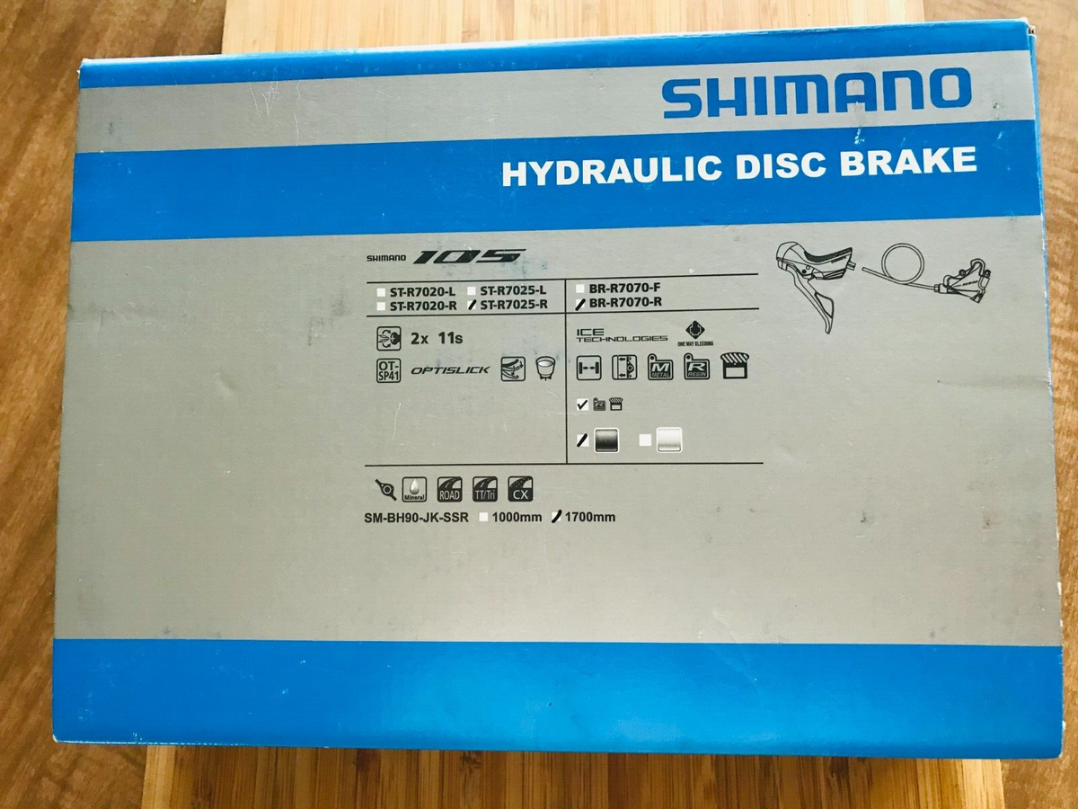 Shimano 105 ST-R7025 SHIFTER BRAKE SET Hydraulic DISC BR-R7070