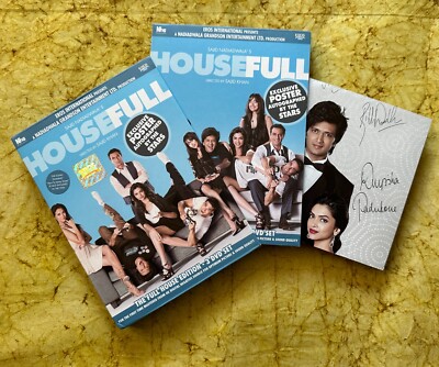 Sajid Nadiadwala HOUSEFULL 2010 Full House Edition 3 DVD Set Autographed Poster