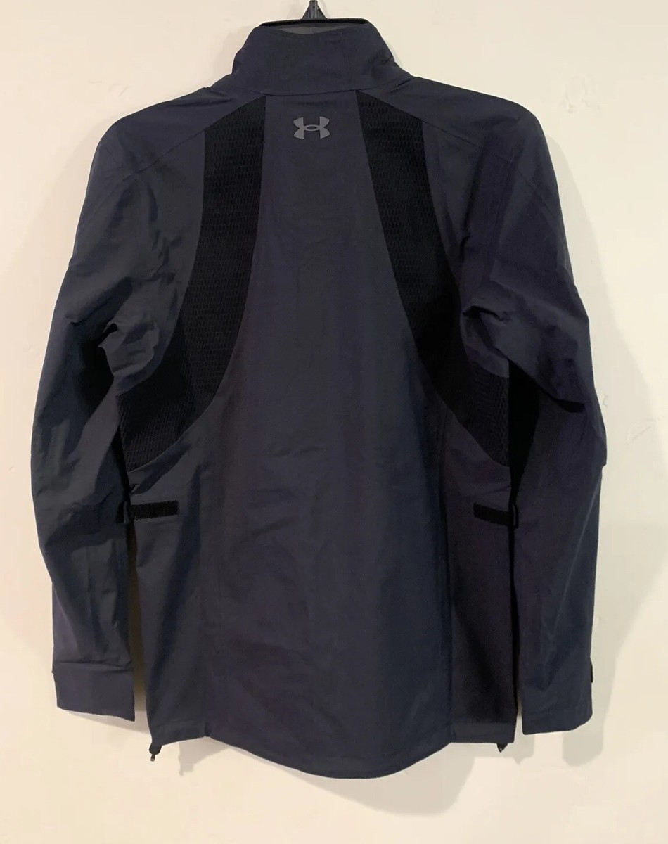 UNDER ARMOUR GORE-TEX GOLF RAIN MENS BLACK JACKET WATERPROOF