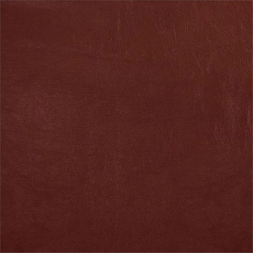 Silla Ethan Tub imitación cuero en rojo arándano con patas de café espresso Foto 4 de 4