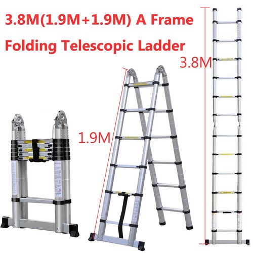 Telescopic Ladder MultiPurpose Extendable Folding Aluminium 2M6M