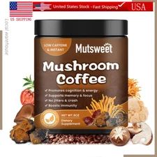 LOW CAFFEINE &INSTANT Mut sweet Mushroom Coffee &Promotes cognition&energy