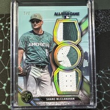 Shane McClanahan 2024 Topps Triple Threads All Star Patch /9 Rays #ASP-MCC