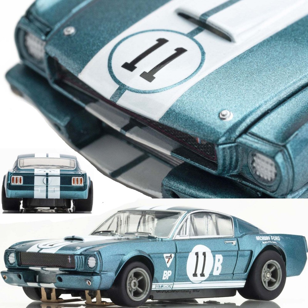 1965 Shelby Mustang GT350R Mark Donohue AFX HO Slot Car Mega G+ 22071  