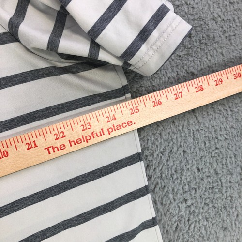RLX Ralph Lauren Polo Shirt Mens Size XL Performance Golf White Gray Striped - Picture 9 of 12