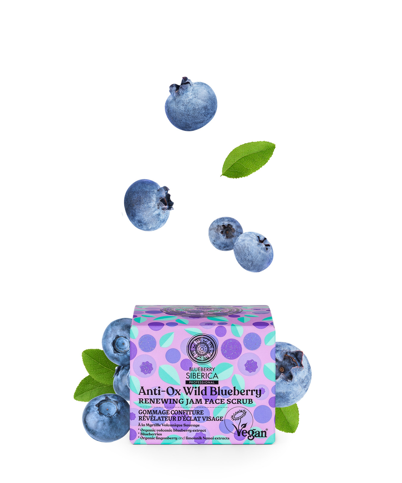 Anti-OX Wild Blueberry. Renewing jam face scrub