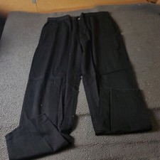 KingSize Pants Big Tall Mens Size 3XL 38L Black Chino Khaki Cotton