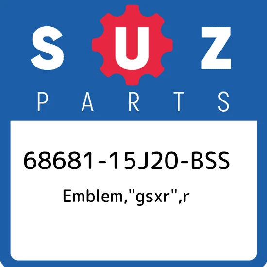EMBLEM,GSXR,R (BLACK,WHITE) *{BODY COLOR:CFS}*