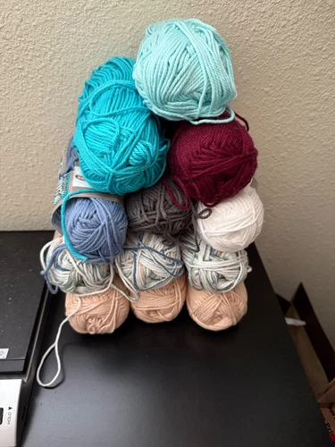 DESTASH: Lot of 12 Hobby Lobby I Love This Cotton Yarn Worsted Scrappy