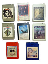 Lot of Eight 8-Track Tapes Various Artist Untested