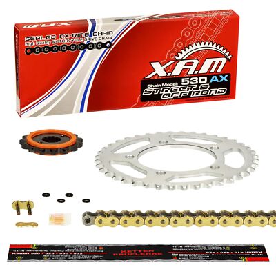Honda CB 750 F/F2 Bol dOr (RC04) 80-82 SILENT Kettenkit XAM EXTRA verstärkt GOLD