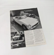 1972 Print Ad MG Sports car America loved first. / AT&T Bell System Company Ad