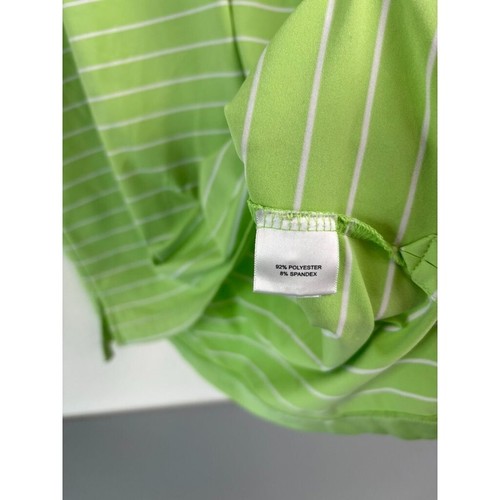 Peter Millar Herren Medium Sommer Comfort Sport Polo Grün Weiß Gestreift - Bild 4 von 7