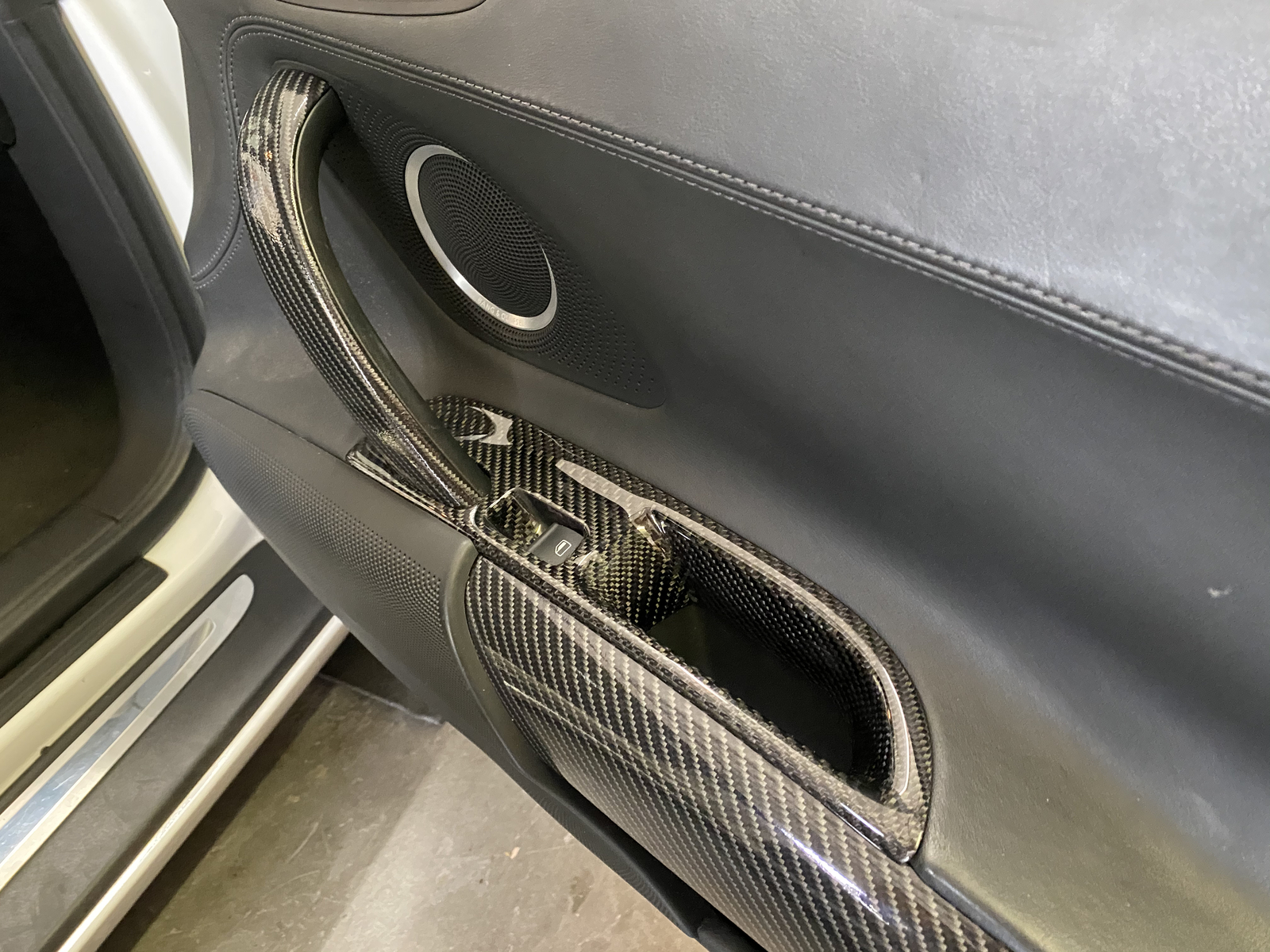 Audi R8 Carbon Fiber OEM Shifter Trim Ring Surround Garnish