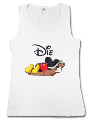 MOUSE TRAP DAMEN TANK TOP Mausefalle Maus Comic Mickey Fun Die Dead
