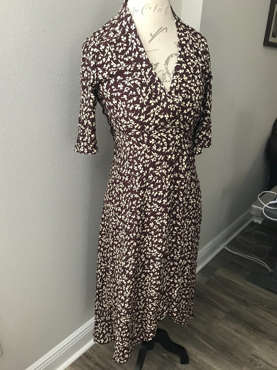 ganni brown dress GANNI Leopard Print Midi Dress main image 0