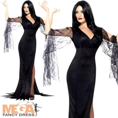 morticia addams prom dress