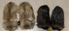 Two Pairs Of Genuine Fox Fur & Beaver Fur Fin...