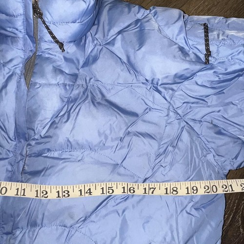 Mountain Hardwear Women’s Puffer Jacket Medium Blue Full Zip Warm Winter Coat - Picture 3 of 6