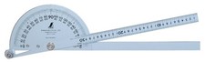 Shinwa Sokutei Protractor, 210mm diameter, 2 arms, 30cm scale on arms, No. 300,