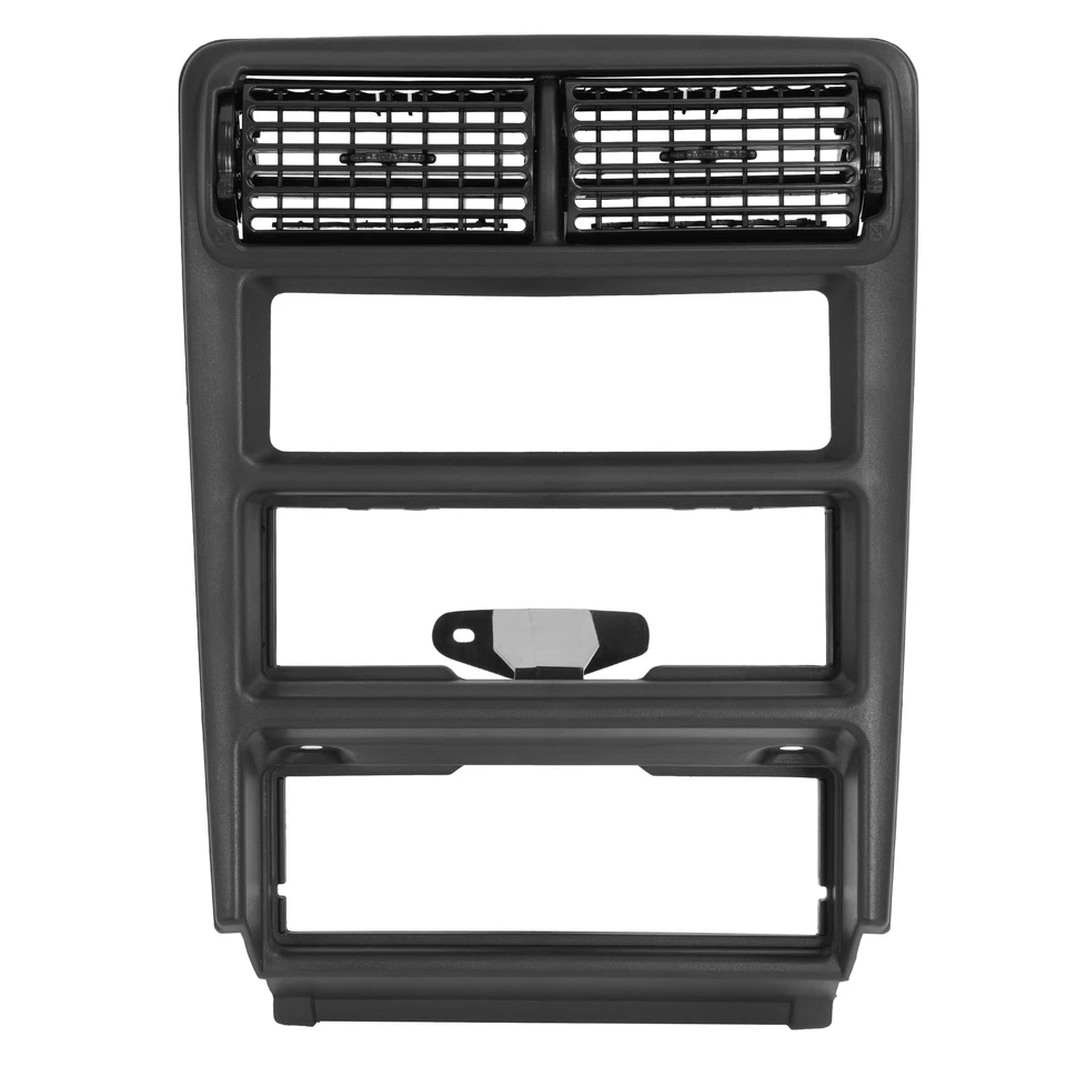 Para Ford Mustang 1994-2000 tablero central radio panel de ajuste bisel de CA con ventilación negro Foto 2 de 4