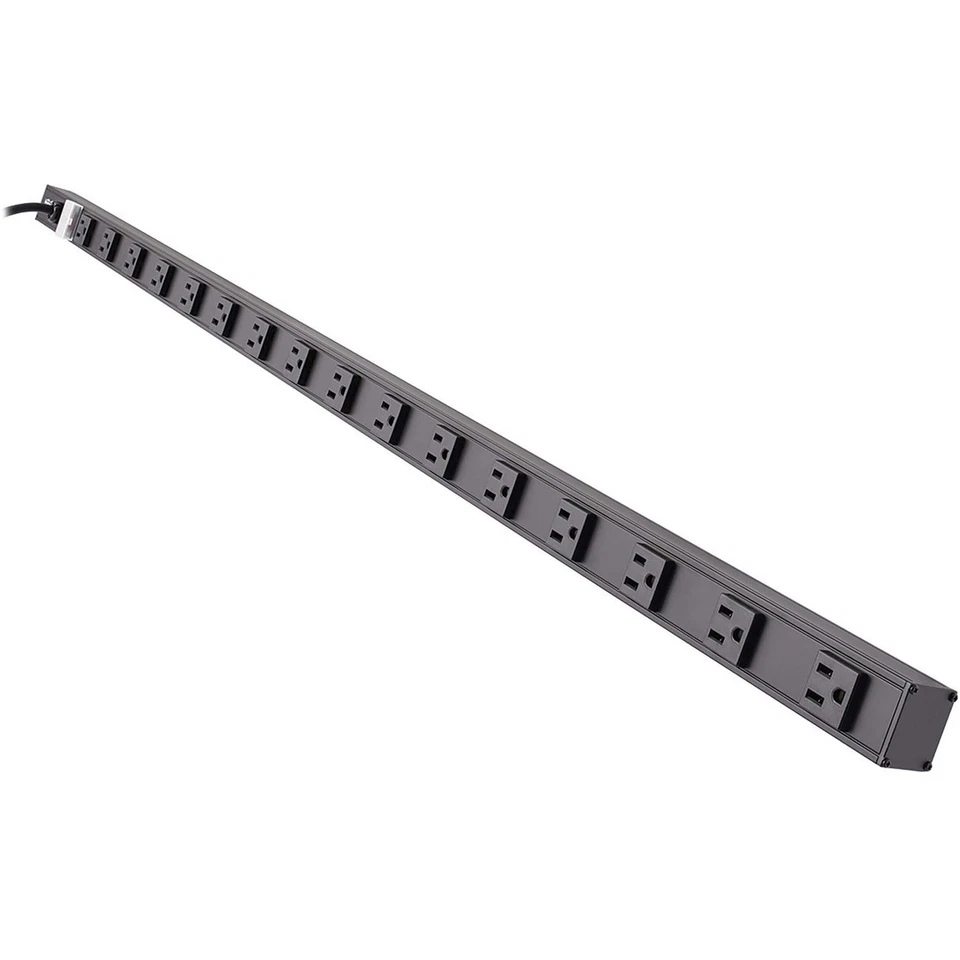 Tripp Lite 16 Outlet Power Strip 5-15R 15' Cord Vertical 5-15P 48" Black - Image 2 of 4