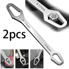 Stainless Steel Self-Tightening Double-Ended Wrench Portable Home Repair Tool