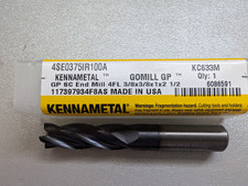 Kennametal Solid Carbide Square End Mill 3/8in 4FL LOC 1 OAL 2-1/2 4SE0375IR100A