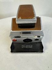 Vintage Polaroid SX-70 Original Land Camera Folding w/ Brown Leather - Untested