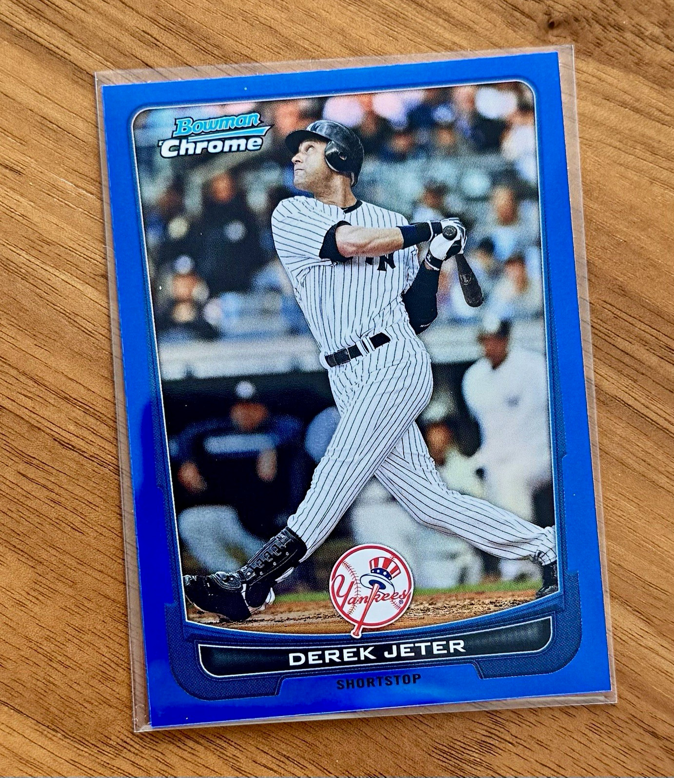 DEREK JETER 2012 Bowman Chrome BLUE REFRACTOR #/250 Yankees - RARE