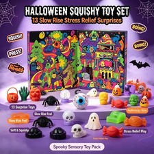 13-Day Halloween NeeDoh Advent Calendar - Funky Frights Squishy Set