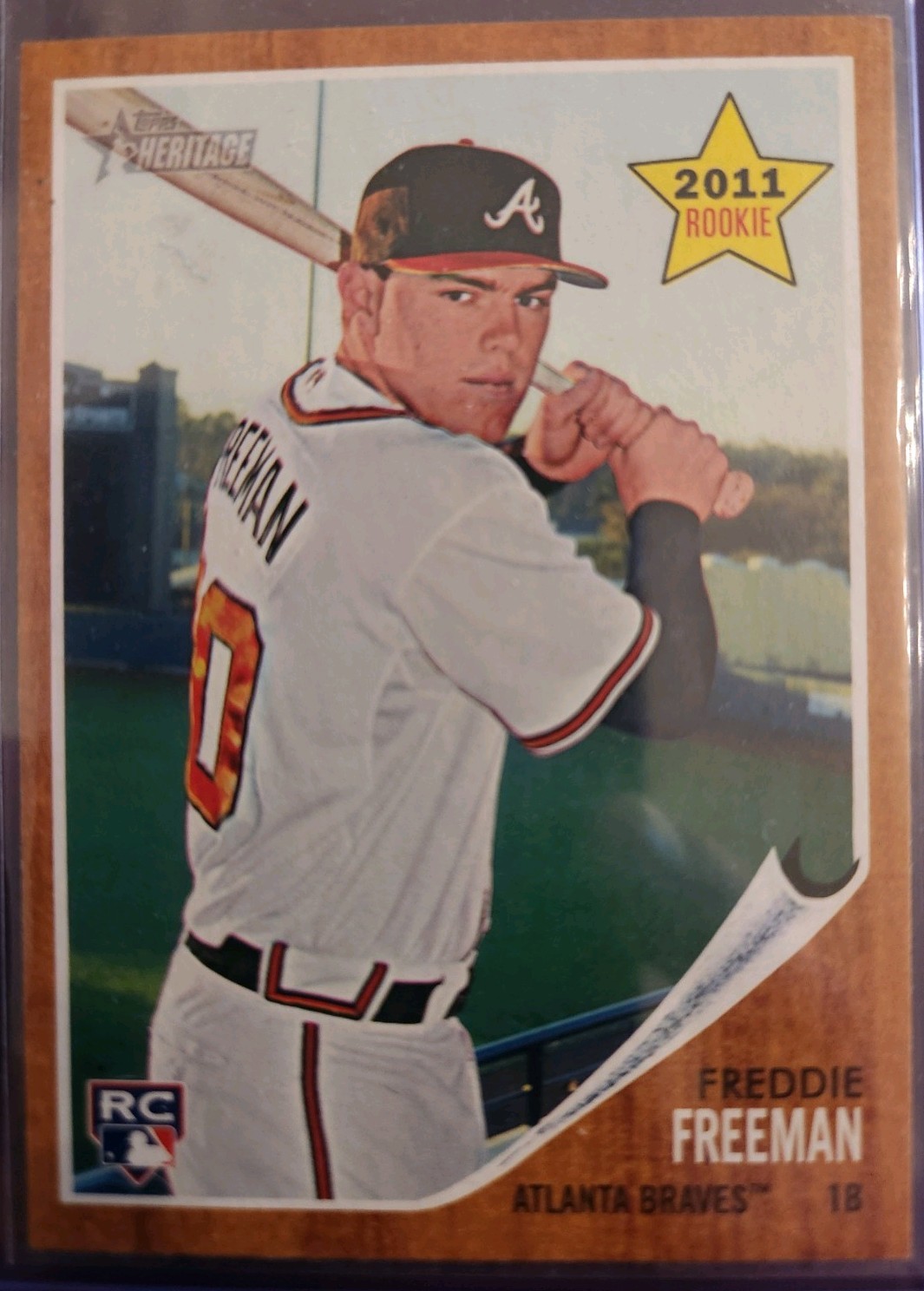 2011 Topps Heritage - Freddie Freeman #76 (RC)