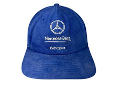 Vtg 90s MERCEDES BENZ MOTORSPORTS Blue Icebirk-Tag RACING TEAM HAT Fan Baseball