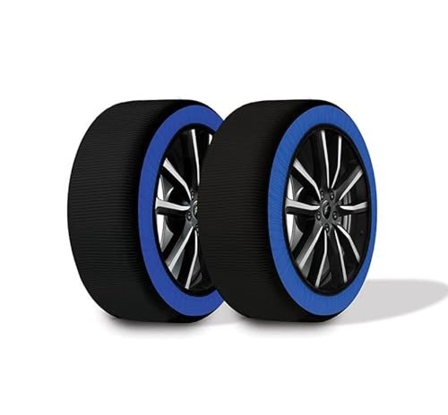 Goodyear Calcetines de nieve GoodYear Star Gripper homologados Italia EN 16662-1:2020 dos cadenas de nieve de tela para coche. Snow Sock Talla XXL