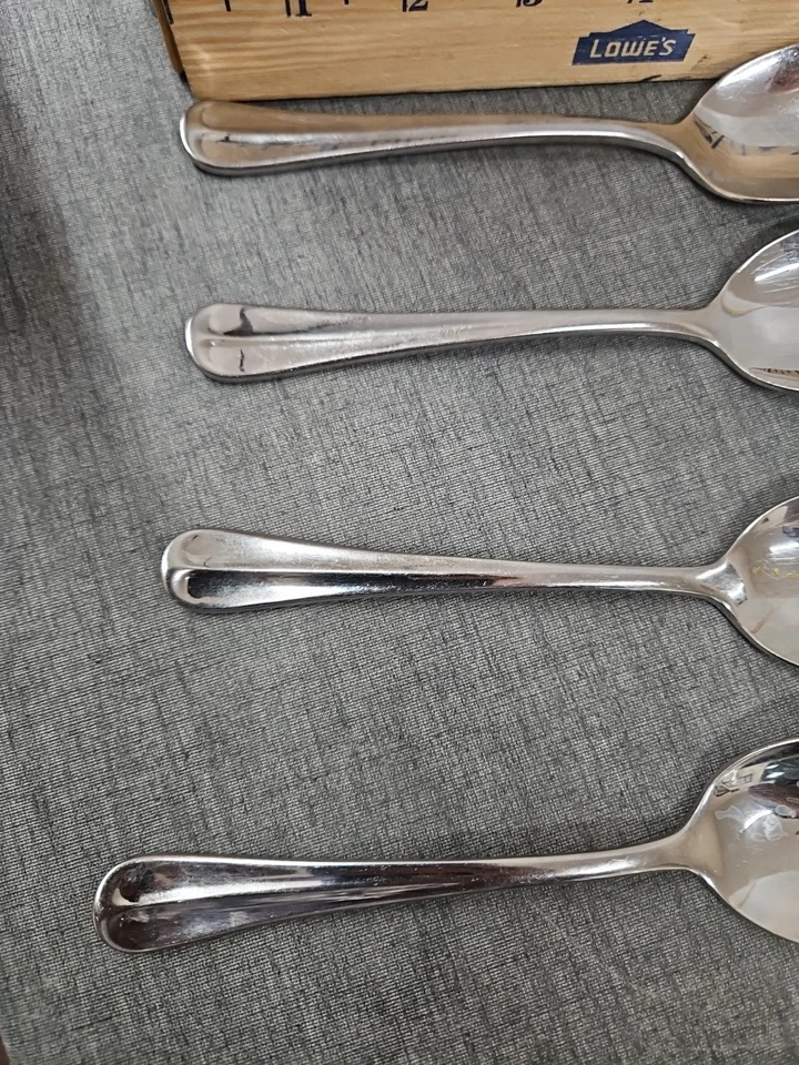 Cubiertos Wallace acero inoxidable 18/10 9 cucharadas 7 3/8" - tal vez patrón Hartford Foto 4 de 4